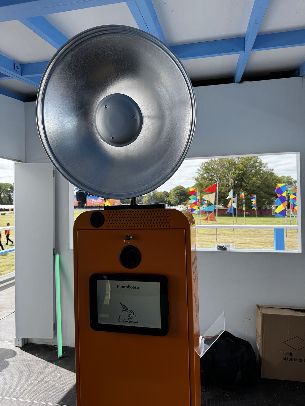 Booth at an outdoor festival